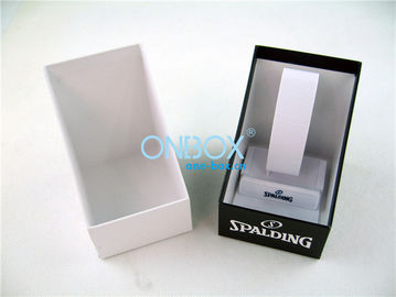 Personalized cardboard Luxury packaging boxes with plastic watch display stand