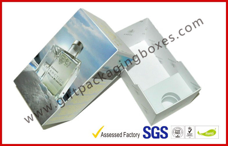 Right Angle Grey Board 600gsm France Wine Packaging Boxes With Custom Printed For Gift