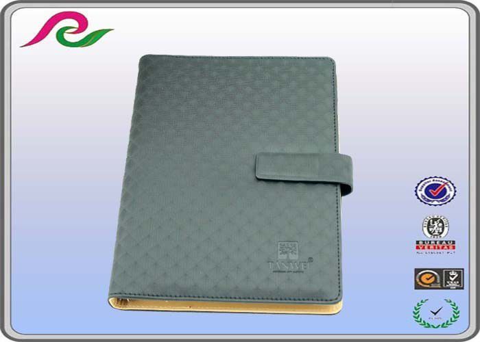 Velcro closure A5 logo printing loose leaf notebook with card files