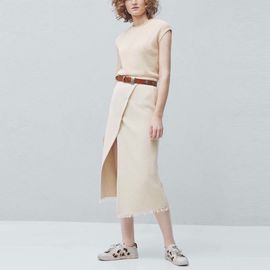 2018 jupes de coton tricotées par bureau en gros de femmes de summer&Autumn
